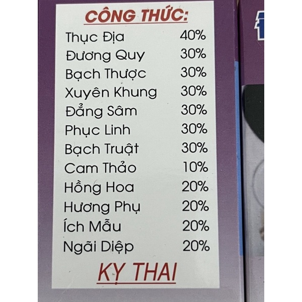 Điều kinh lọc máu hộp 40 viên