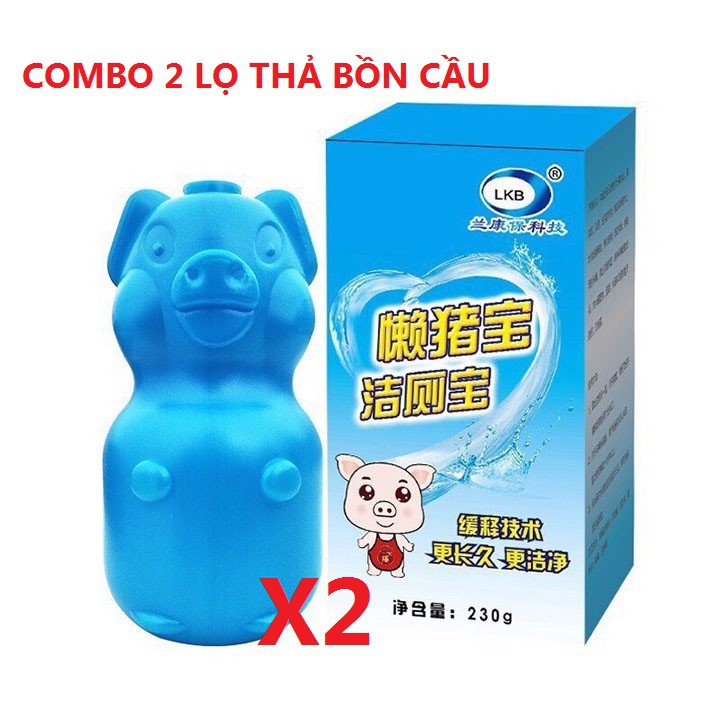 COMBO 2 LỌ THẢ BỒN CẦU KHỬ MÙI VÀ DIỆT KHUẨN