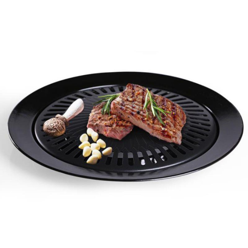 Vỉ Nướng Bbq Chống Dính Phong Cách Hàn Quốc Tiện Dụng