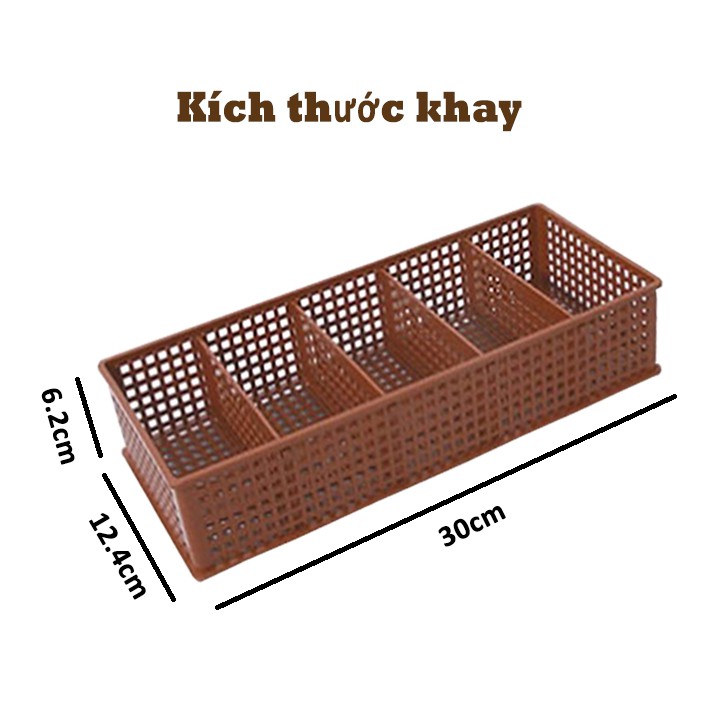 Khay Nhựa 5 Ngăn Song Long 2797