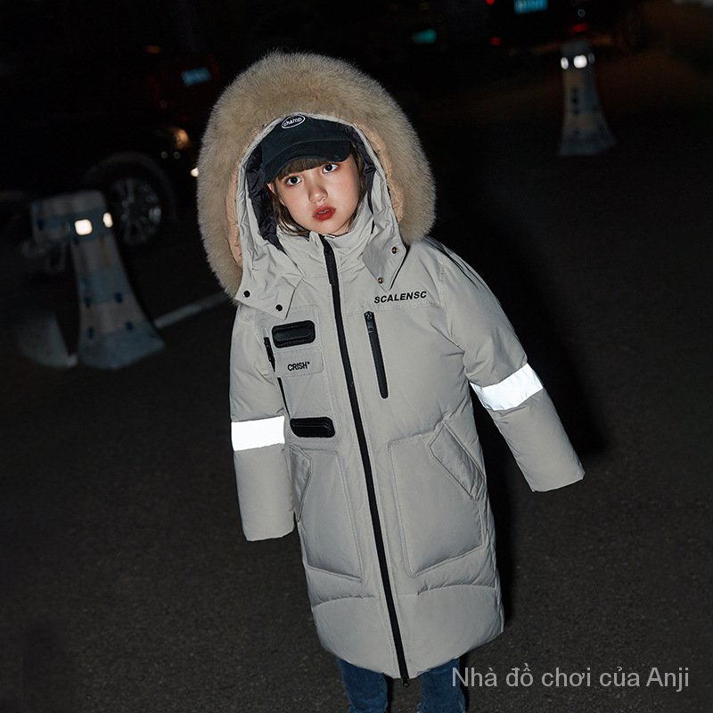 Children Girls Long Coat Winter Male Children Long Coat