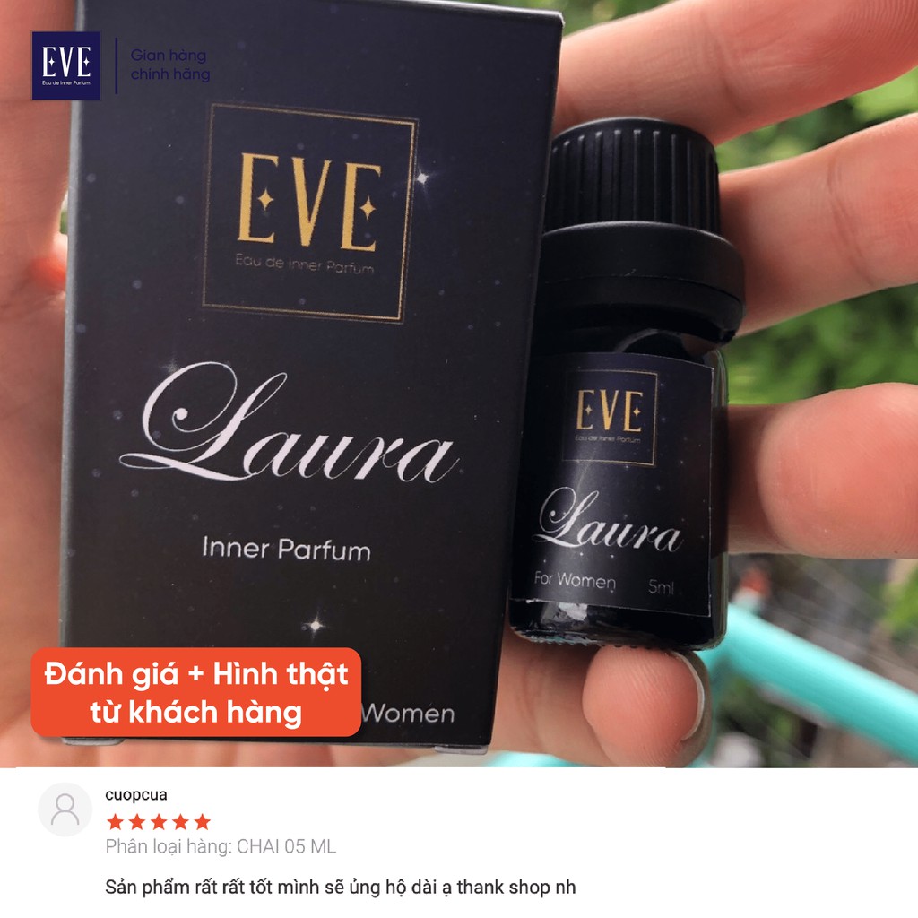 Nước Hoa Cô Bé Bím LAURA 5ml Lưu Hương Thơm Lâu - Nước Hoa Vùng Kín Nữ Chính Hãng EVE Eau de Parfum