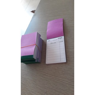 GIẤY ORDER MÓN ĂN