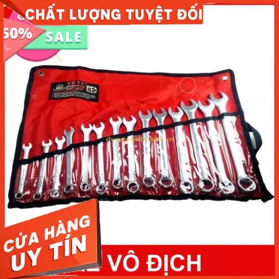 Bộ cờ lê vòng miệng Yeti Standard 14 chi tiết 8-24 thép cao cấp