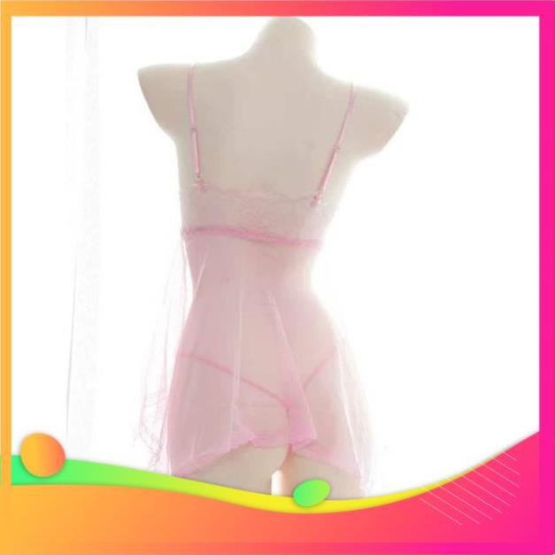 [ COSPLAY SEXY KATA - HÀNG CAO CẤP ] [Bigsize Váy ngủ xuyên thấu sexy kèm quần chíp MS001 (Bigsize) | BigBuy360 - bigbuy360.vn