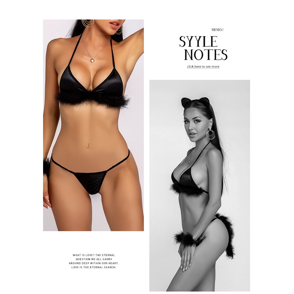 Bộ cosplay mèo đen sexy gợi cảm phong cách váy ngủ quyến Rũ G63 | BigBuy360 - bigbuy360.vn