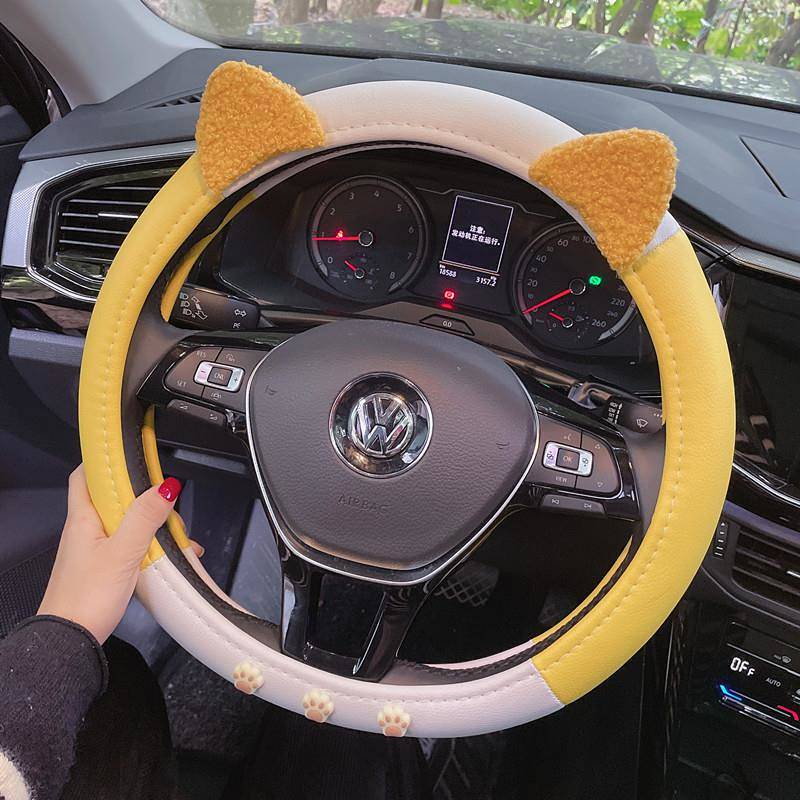 Bọc vô lăng mùa hè nổi tiếng internet phong cách nữ thần dễ thương không trượt cho Volkswagen Mercedes-Benz 38cm