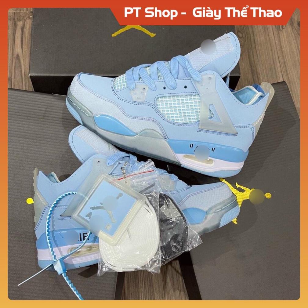 [FreeShip+ Hàng Sib Sò] Giày Sneaker jd 4 xanh biển hàng 1:1, Giày JD4 Jorda.n Xah da trời nhạt Sneaker