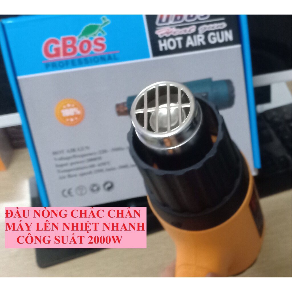 Máy khò nhiệt, thổi hơi nóng 2000w, Máy Khò Nhiệt Nóng Công Suất 2000W,máy khò màng co nhiệt pvc,MÁY KHÒ NHIỆT TIỆN DỤNG