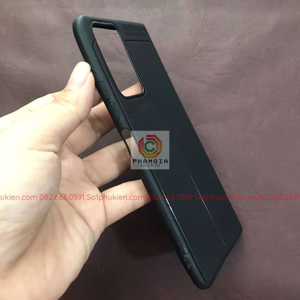 Ốp lưng XIaomi Redmi Note 10 pro (2021) dẻo đen giả da auto focus