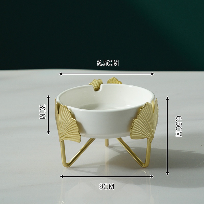 Trang trí gạt tàn hình lá cây, gạt tàn cách điệu