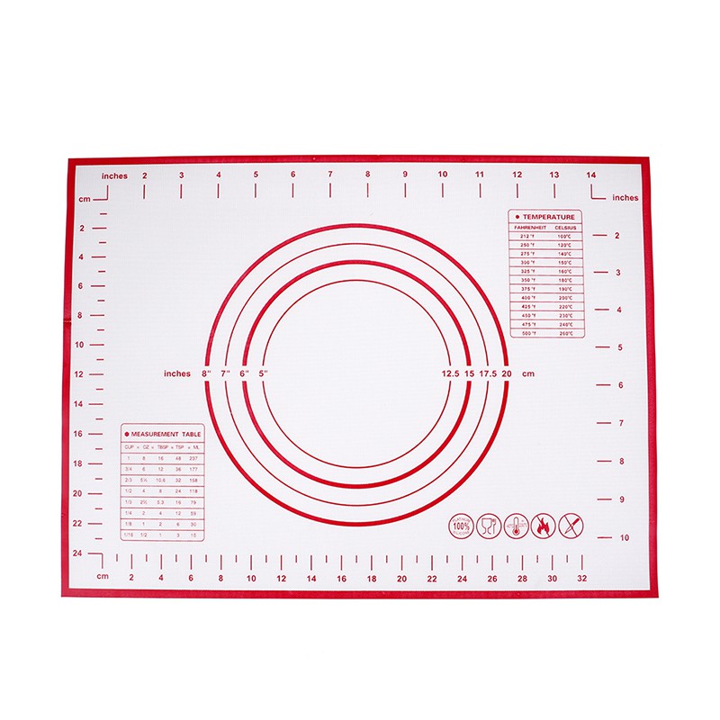 Thảm Silicon Nhào Bột Làm Bánh Chống Dính 30x40