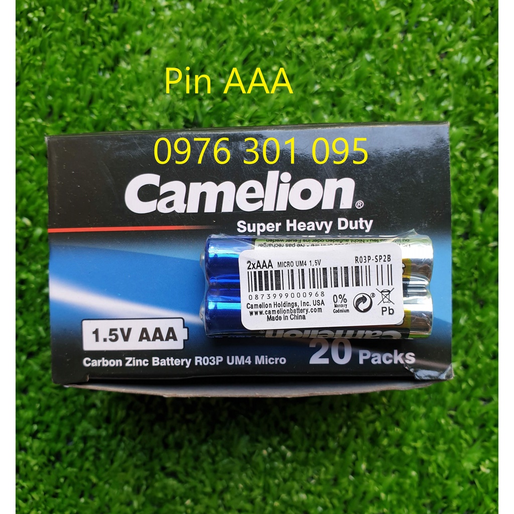 [ CAMELION Lẻ ] Pin AA, AAA, Vuông 9V Thông Dụng