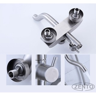 Combo sen cây & vòi lavabo inox304 zento KM107