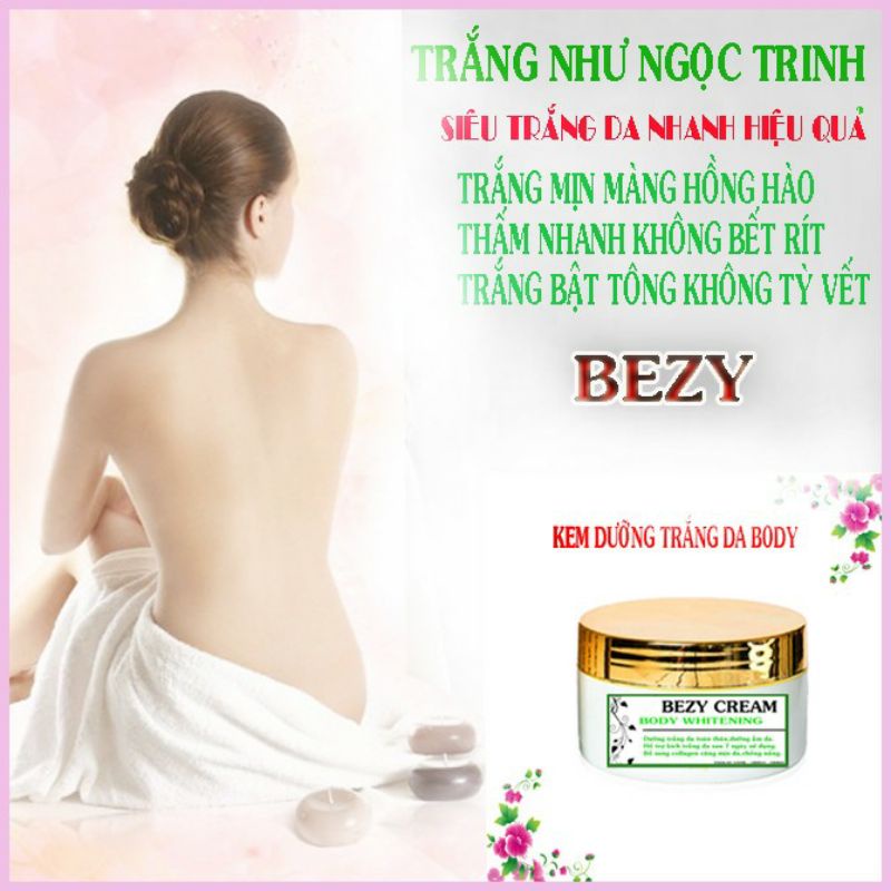 Combo Lột Trắng Toàn Thân + Kem Dưỡng Trắng Da BEZY Body