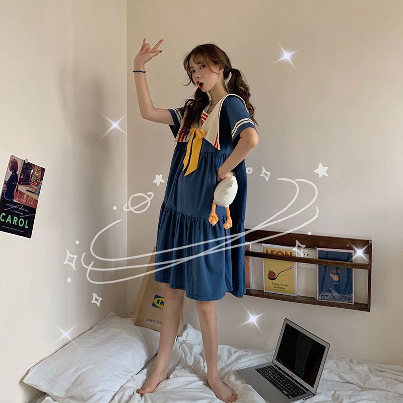 Bộ Đồ Ngủ Dáng Rộng In Hình Thủy Thủ Mặt Trăng Dễ Thương | BigBuy360 - bigbuy360.vn