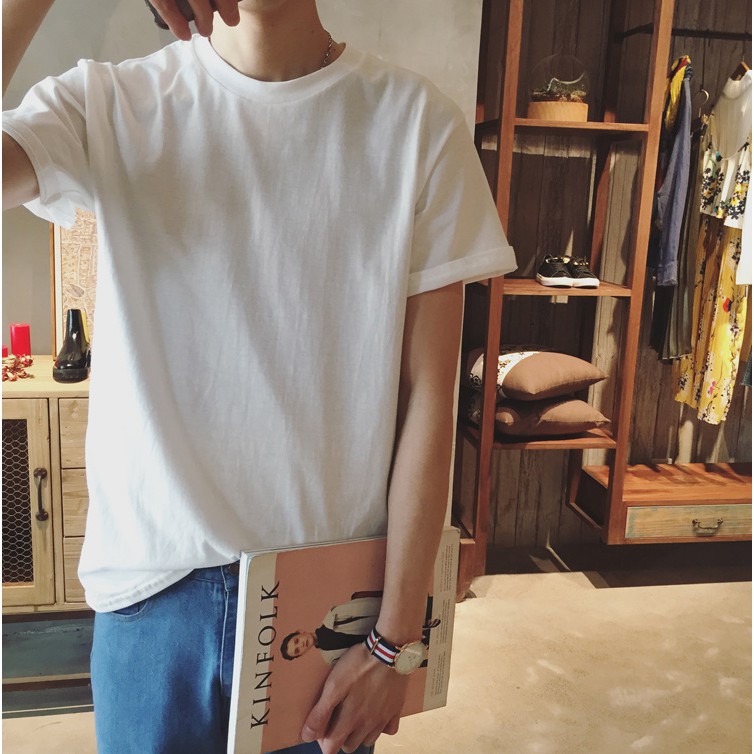 Áo Phông Nam Trơn Thiết Kế Đơn Giản Phong Cách Hàn Quốc Trẻ Trung - APT01 | BigBuy360 - bigbuy360.vn
