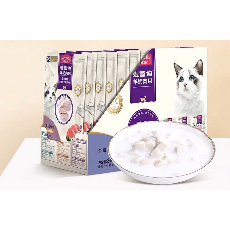 Pate Myfoodie Gà mix: Bò, tôm, trứng cá - 12 gói