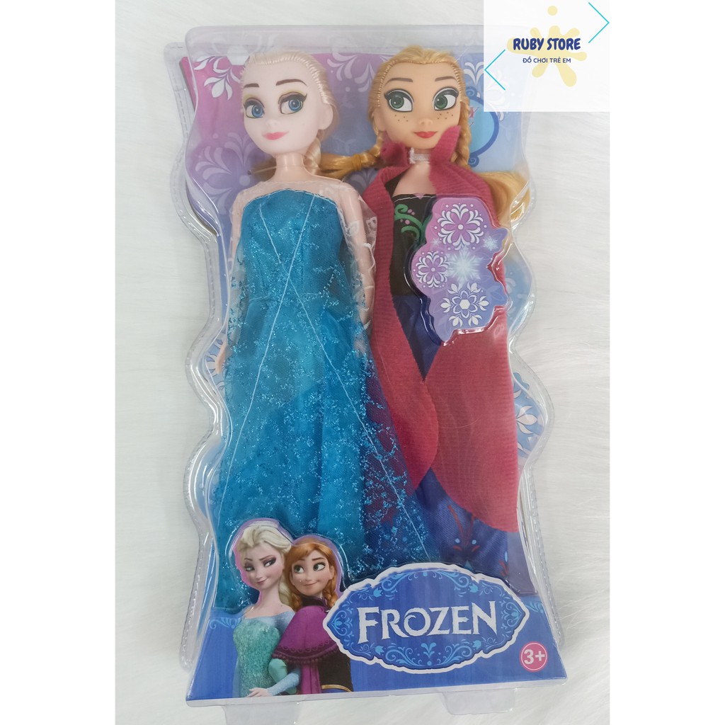 HỘP LỚN 2 BÚP BÊ ELSA VÀ ANNA CAO 27CM (FROZEN)