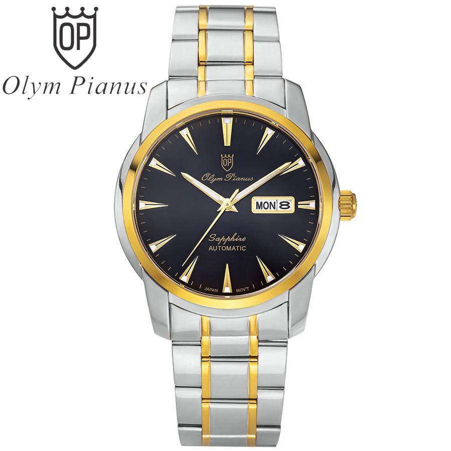 Đồng hồ nam mặt kính sapphire Olym Pianus OP990-05AMSK đen