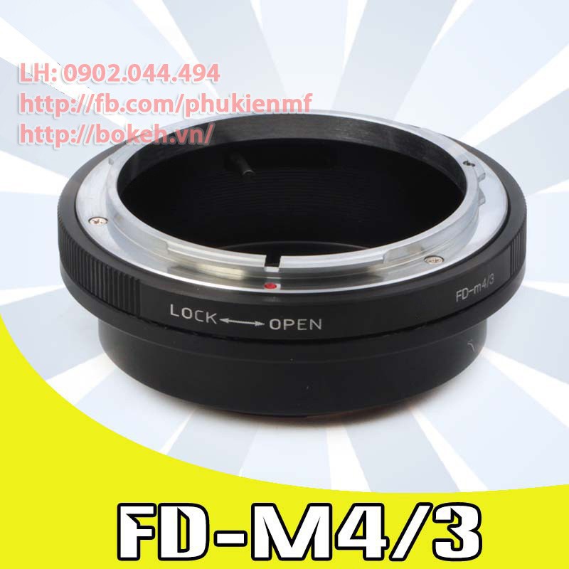 FD-M4/3 Mount adapter chuyển lens ngàm Canon FD / FL sang body ngàm M4/3 Micro Four Thirds ( FL-M4/3 CANON-M4/3 M43 )