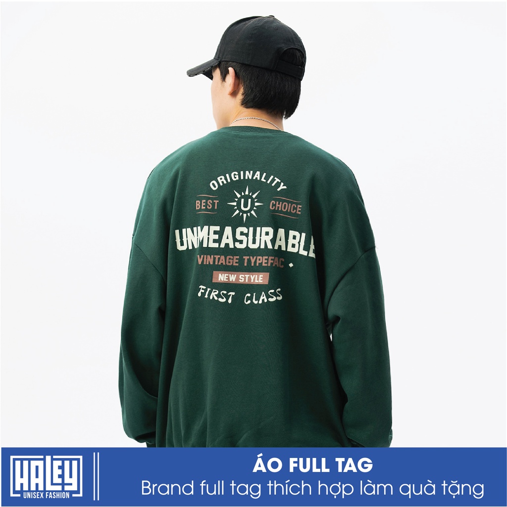 Áo Sweater Unisex Nam Nữ HALEY Best HD127 Choice Sweater Tay Lỡ Form Rộng Hoodie không mũ