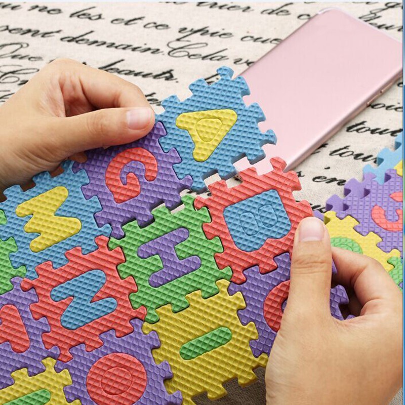 Set 36 Tấm Thảm Mini Trải Sàn Mềm Mại Cho Bé Tập Bò