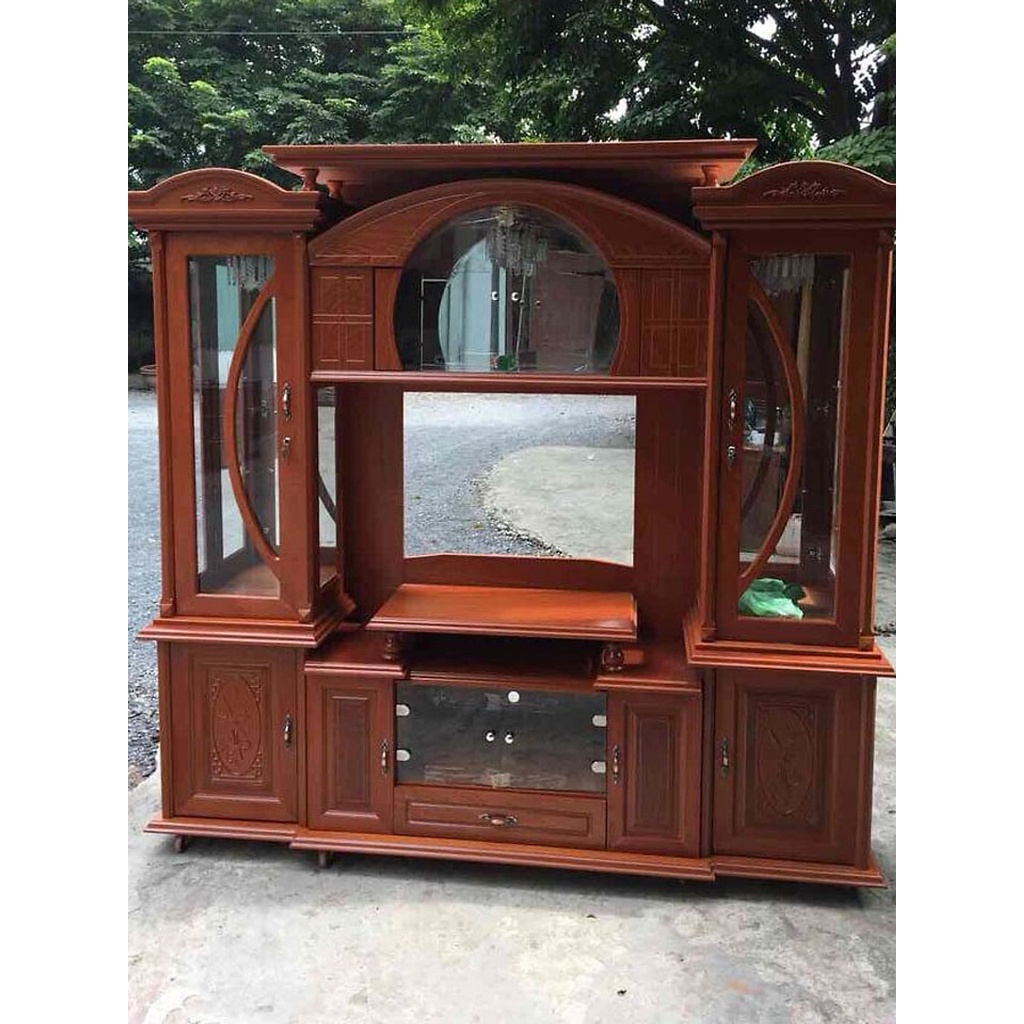 Kệ tủ Ti vi gỗ xoan  hàng chuẩn xuất khẩu , kệ gỗ trang trí phong khách