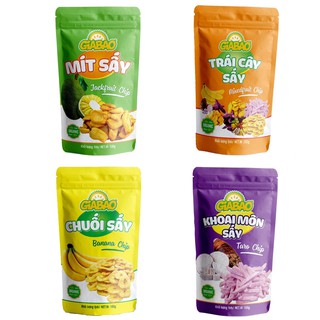 [HÀNG MỚI VỀ] Trái cây sấy khô Gia Bảo loại đặc biệt siêu ngon siêu giòn (gói 100gr)