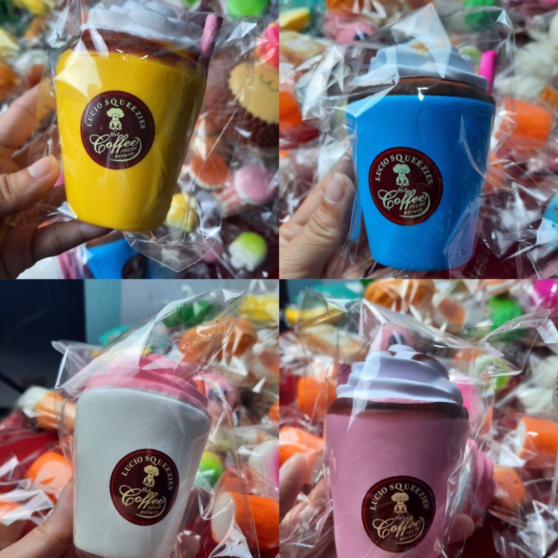 squishy cốc cafe kem
