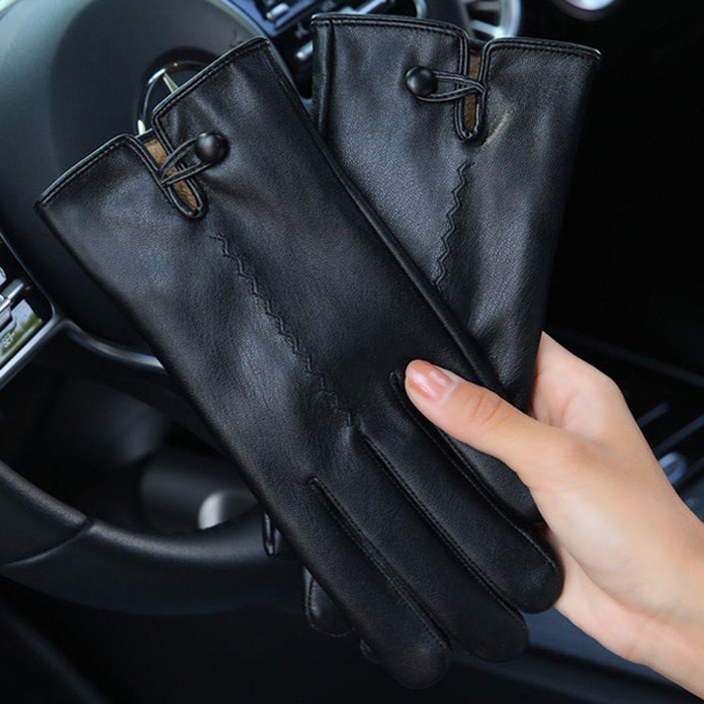 Găng Tay Da Pu Giữ Ấm Khi Lái Xe / Câu Cá / Chơi Thể Thao Ngoài Trời Cho