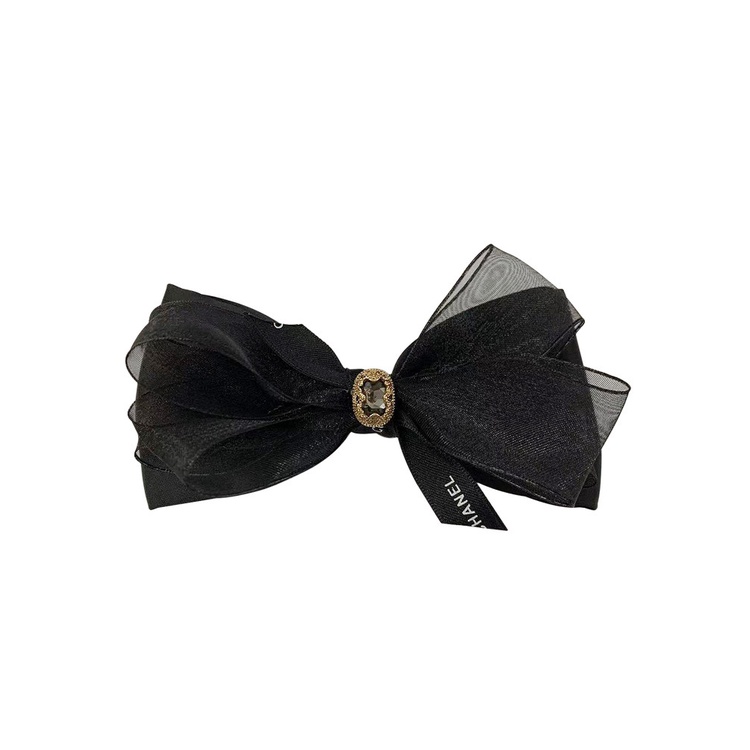 Kẹp Tóc Nơ In Chữ Phong Cách Phương Tây Dành Cho Nữ