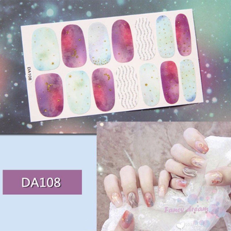 Miếng dán móng tay không thấm nước xinh xắn tiện lợi