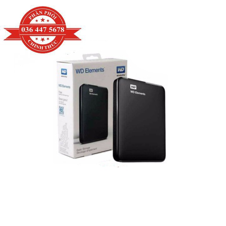Ổ cứng gắn ngoài 500GB WD Elements - Hàng Chính Hãng Ánh Minh Cường