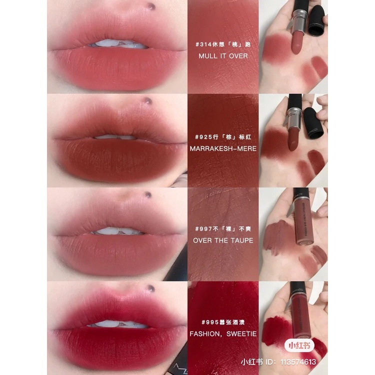 [New color] Son kem lì lâu trôi Mac Powder Kiss Liquid Lipcolour