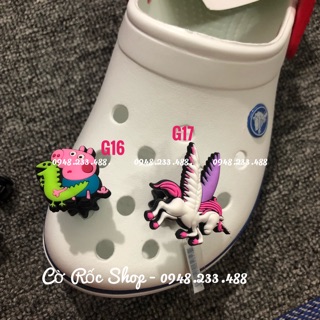 Nút cài dép Jibbitz lò xo xịn đẹp (G16-G32) hàng sẵn, ship từ 10 sản phẩm trở lên