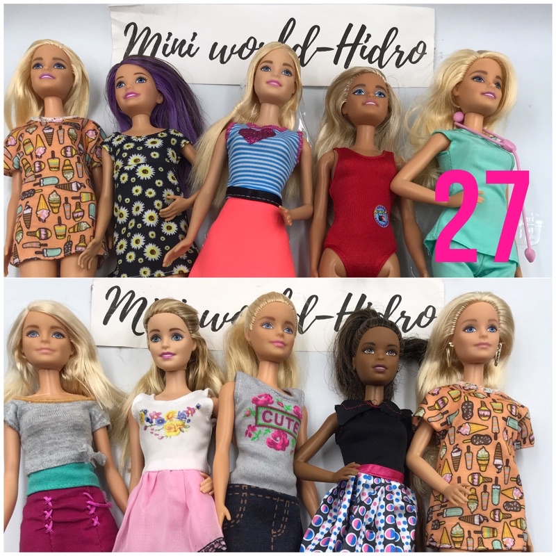 Búp bê Barbie chính hãng fashionistas nghề nghiệp vintage cổ điển Barbie da đen. S27