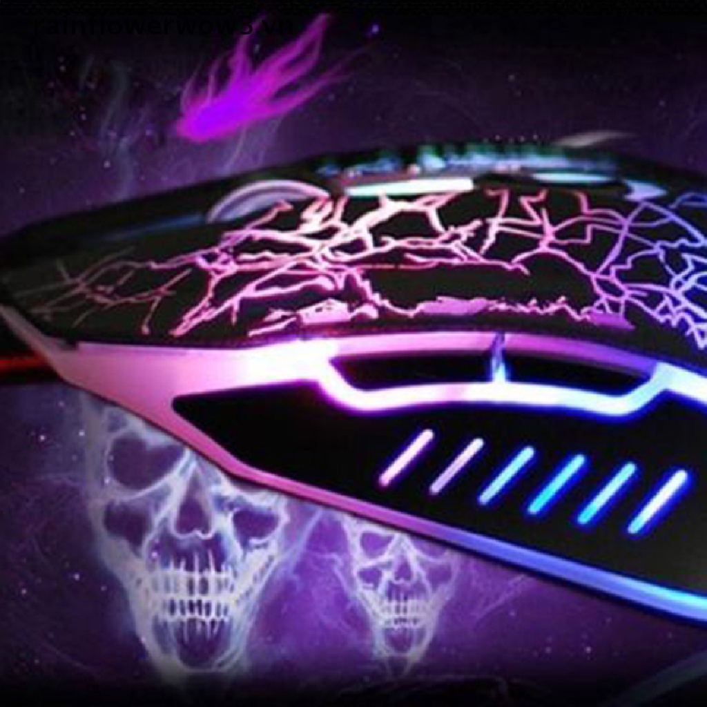Chuột Gaming 4000 DPI 6 LED, TíCh HợP ĐèN LED
