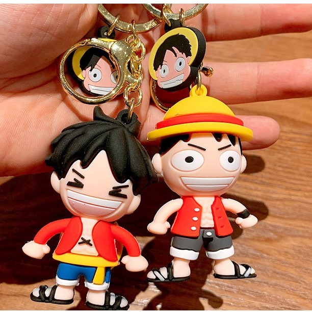 Móc Chìa Khoá Móc Khóa Tạo Hình One Piece Luffy Treo Balo Túi Xách Dễ Thương Cho Cặp Đôi