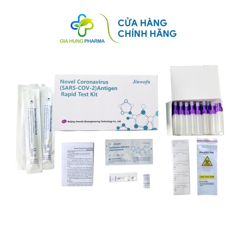 (Mới) Bộ Kit Test Nhanh Covid19 Antigen Rapid Test Kit Chính Hãng - Công Nghệ Đức - Test Chính Xác (1 Bộ)