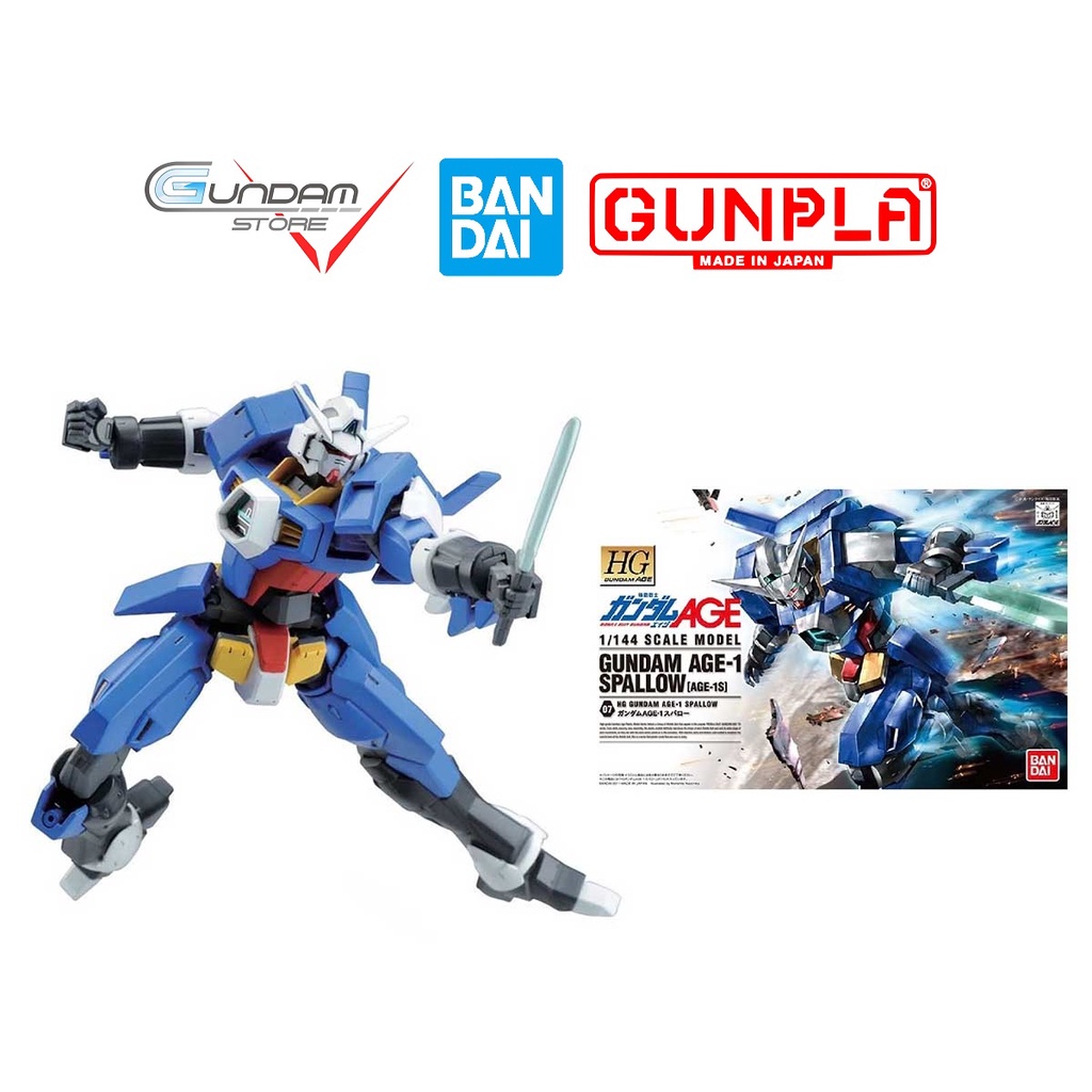 Mô Hình Gundam HG AGE 1 SPALLOW 1/144 Bandai HGAGE Đồ Chơi Lắp Ráp Anime Nhật