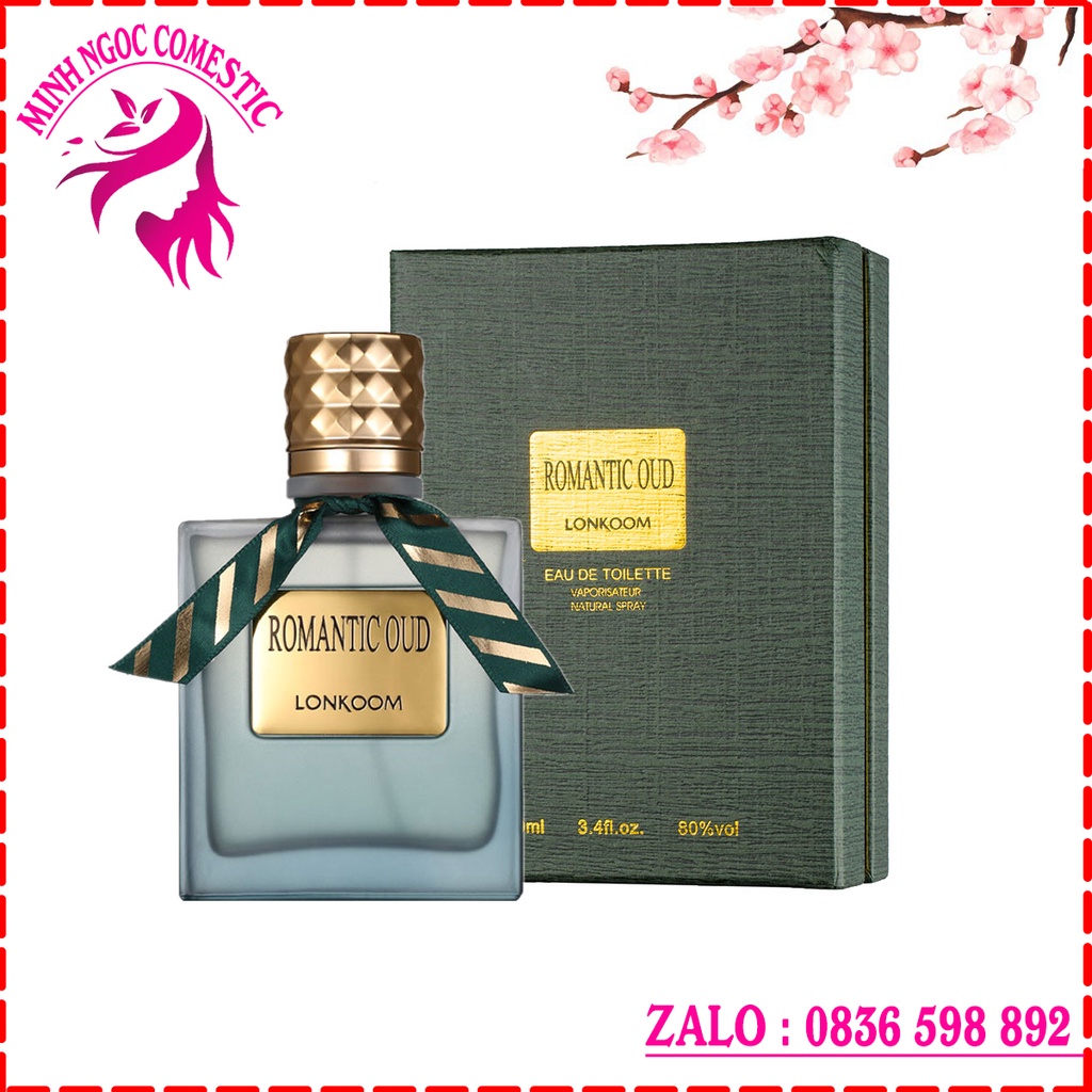 Nước Hoa Nam Chính Hãng LONKOOM ROMANTIC OUD 100ML | Thế Giới Skin Care