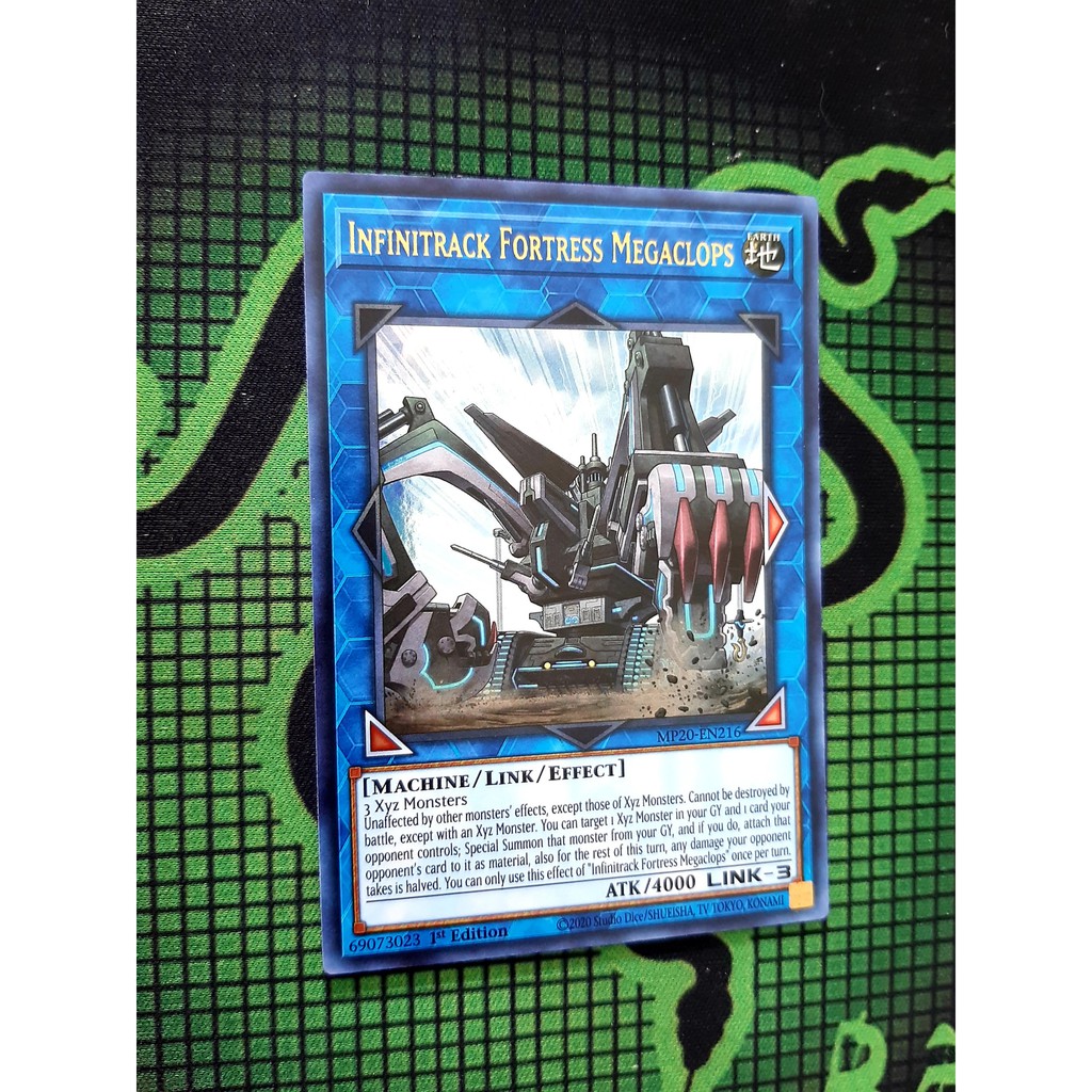 Thẻ Bài Mint90 Yugioh Link Infinitrack Fortress Megaclops - MP20-EN216 - Ultra