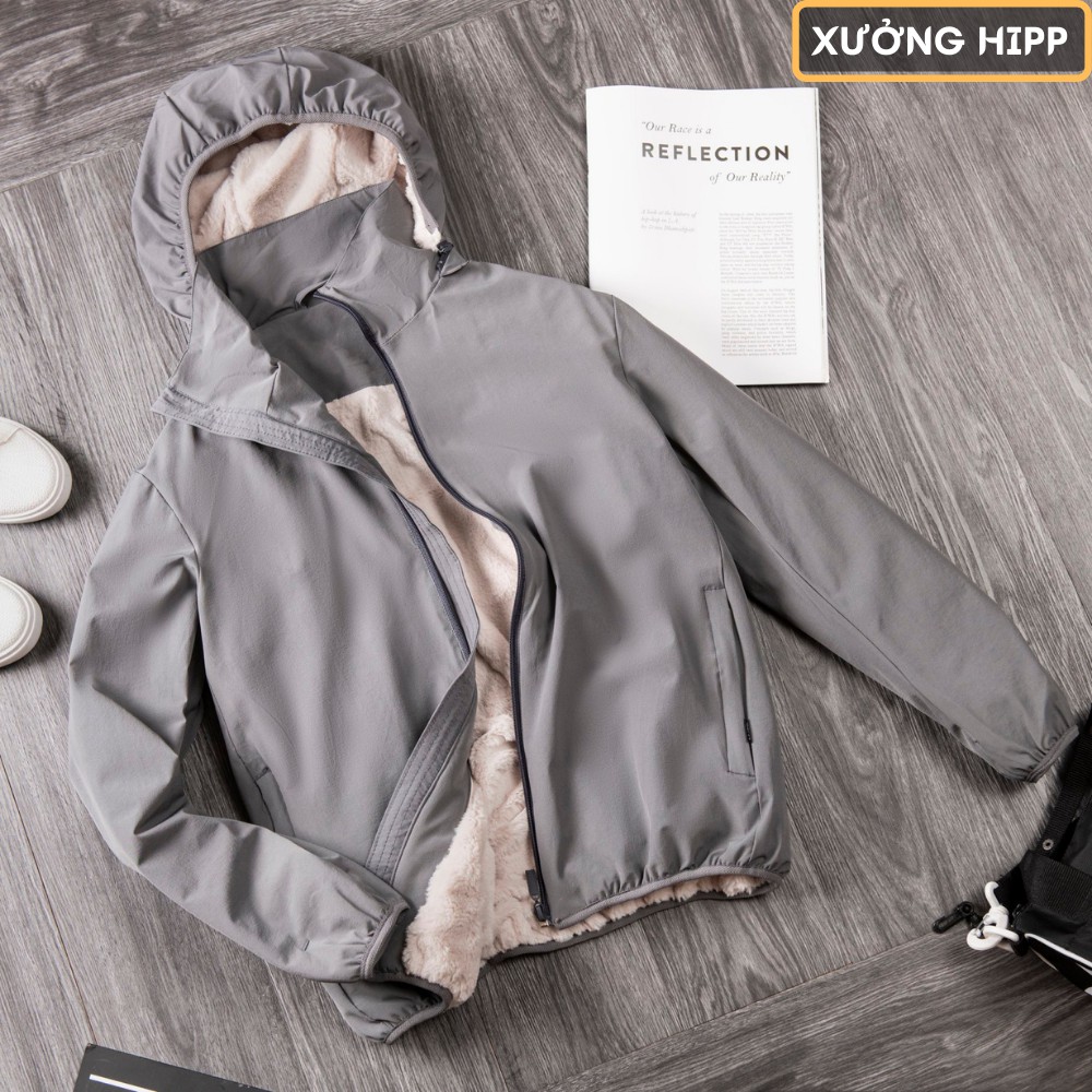 Áo Khoác Gió Nhung Muji Nam Lót Lông Cừu Cao Cấp Hàng Xuất Nhật XƯỞNG HIPP, KGLL2 | BigBuy360 - bigbuy360.vn