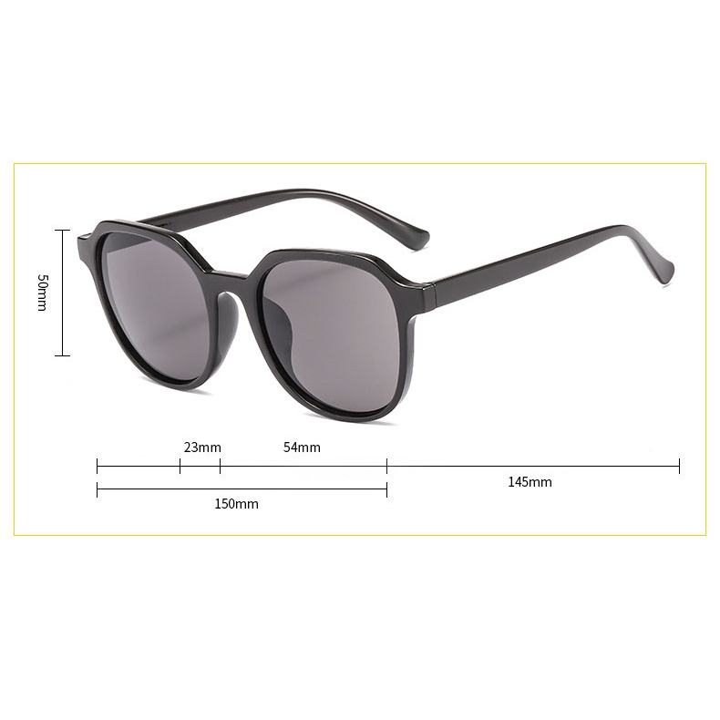 Kính mát SAMJUNE tròn nhỏ chống tia UV400 phong cách cổ điển thời trang