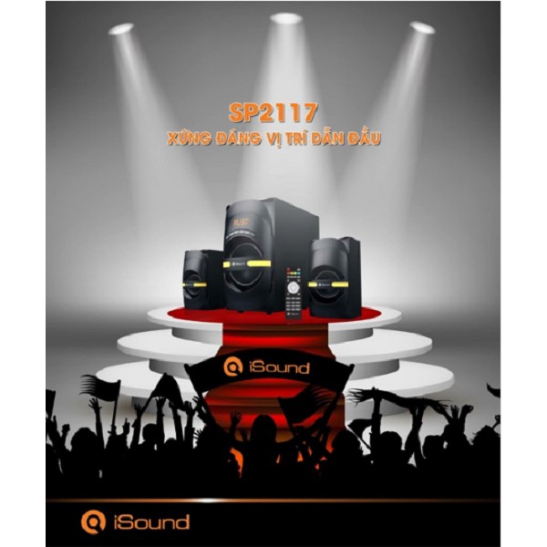 LOA 2.1 ISOUND SP-2117 THẺ NHỚ USB CỰC ĐỈNH