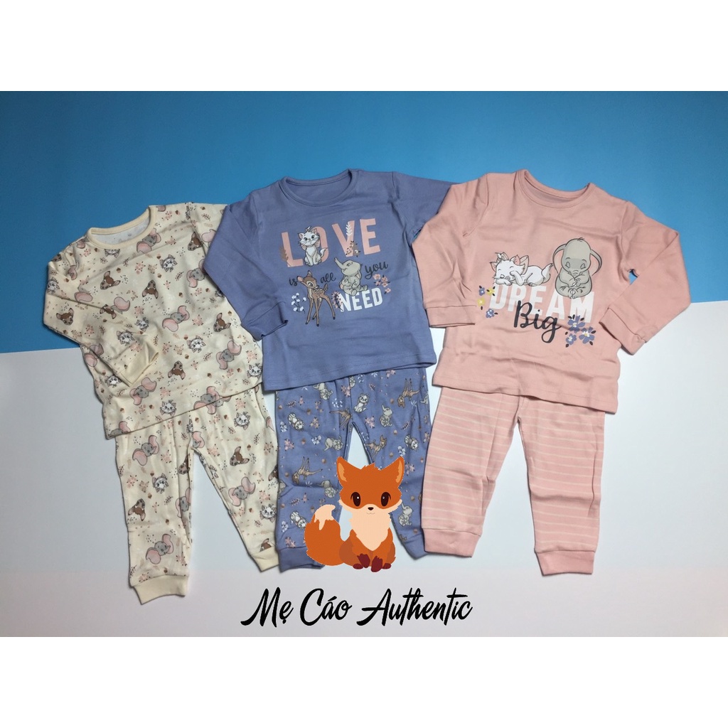 Set 3 bộ cotton George Auth cho bé gái