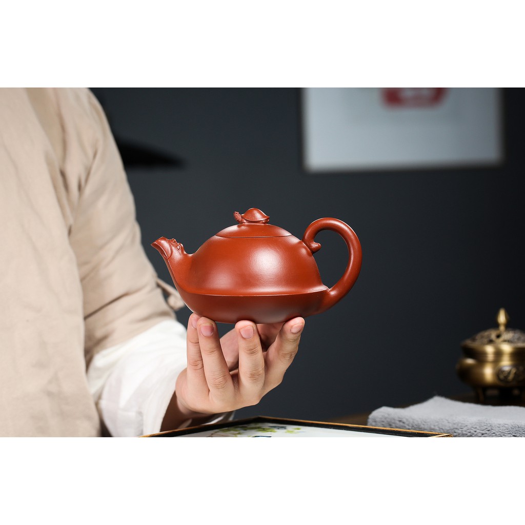 Ấm Tử Sa Nghi Hưng Long Quy Hồ 340 ml (Đại Hồng Bào)