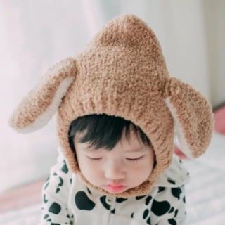 Mũ lông tai dê cho bé