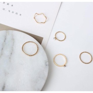 SET NHẪN 5 CHIẾC CÁ TÍNH